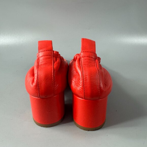 Everlane Women's Red The Italian Leather Day Heel Size 7 1/2 - Picture 7 of 15